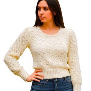 Alluring Tints Woolen Sweater For Women/Girls
