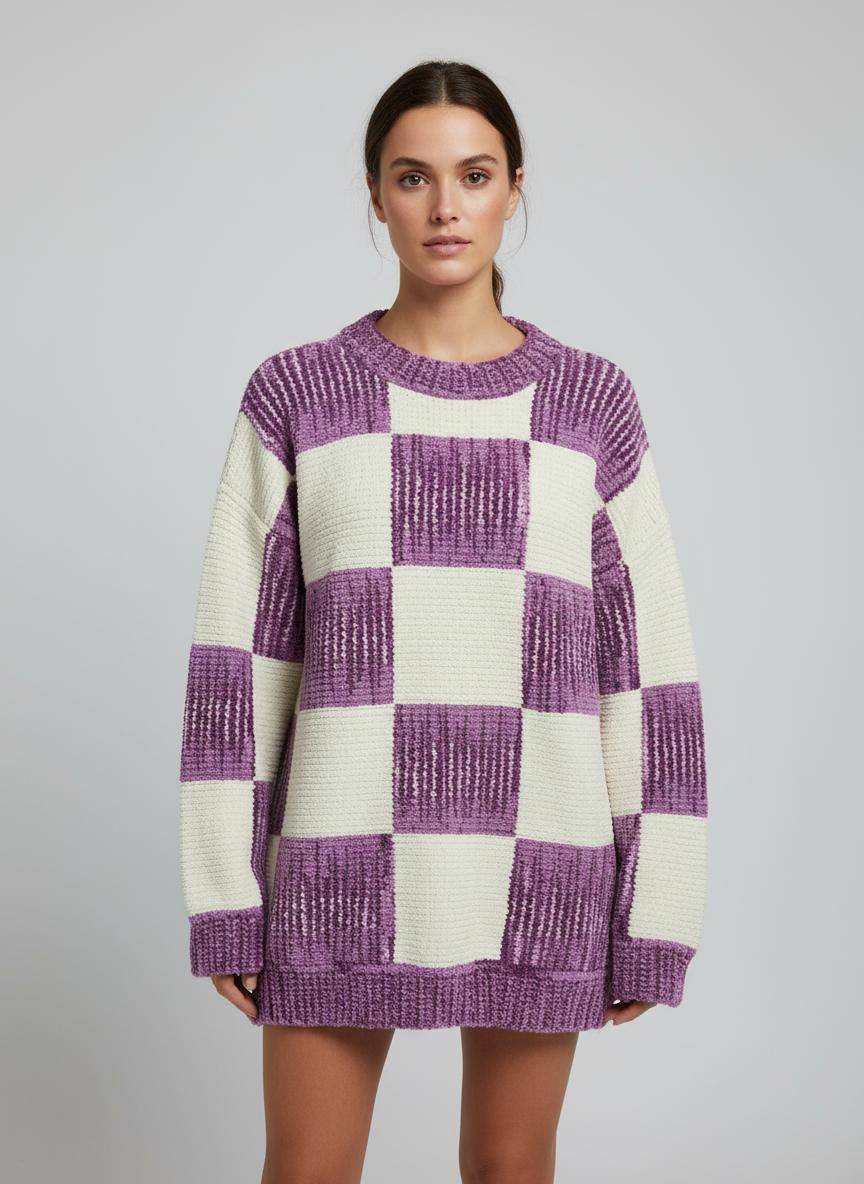 Alluring Tints Handmade Woolen Dress for women