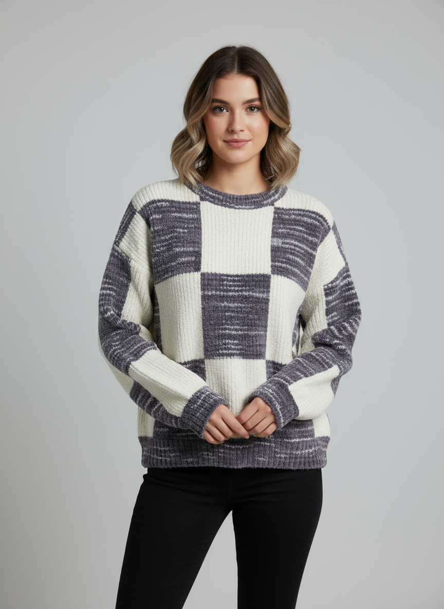 Alluring Tints Handmade Woolen Dress for women